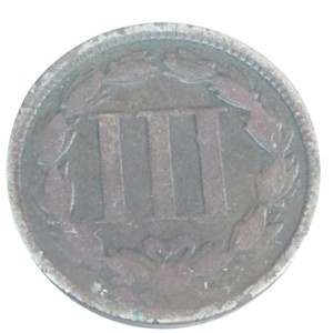1865 Nickel Three-Cent Piece N AG3 — photo 2