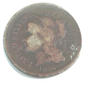 1865 Nickel Three-Cent Piece N AG3