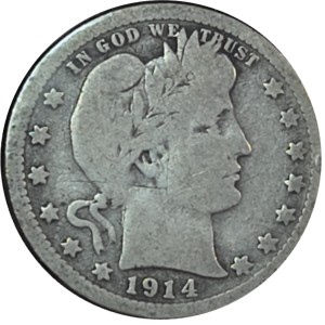 1914 Barber Quarter G4 — photo 1