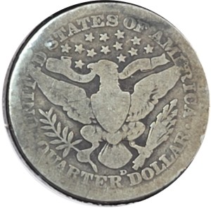 1914-D Barber Quarter AG3 — photo 2