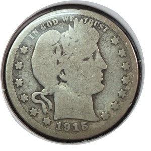 1915 Barber Quarter AG3 — photo 1