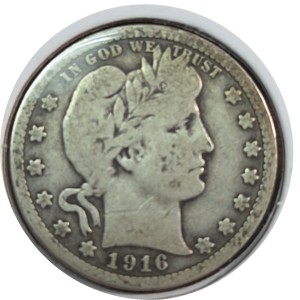 1916-D Barber Quarter Barber VG8 — photo 1
