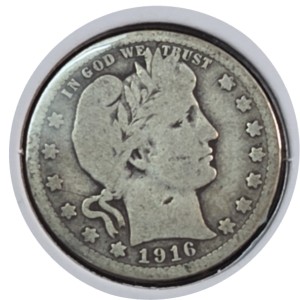1916-D Barber Quarter Barber G4 — photo 1