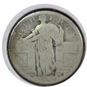 1917 (No Date) Standing Liberty Quarter Type 1 PO1
