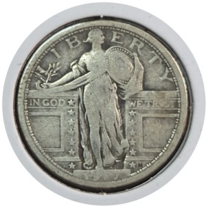 1917 Standing Liberty Quarter Type 1 VG8