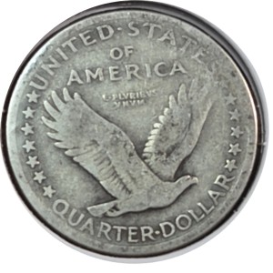 1917 Standing Liberty Quarter Type 1 AG3 — photo 2