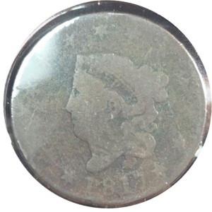 1817 Coronet Head Large Cent 13 Stars, N-6 BN FR2