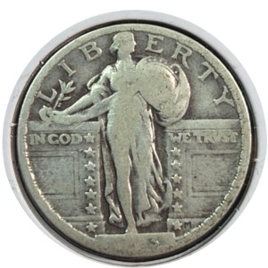 1923 Standing Liberty Quarter AG3