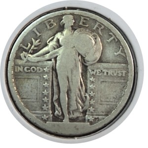 1924 Standing Liberty Quarter AG3 — photo 2