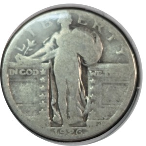1926-S Standing Liberty Quarter AG3