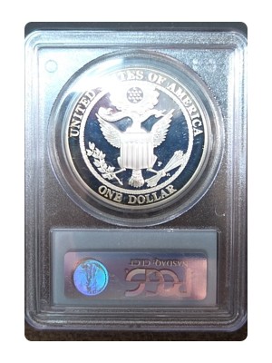 2008-P Bald Eagle Recovery DCAM Silver Dollar PR69 — photo 2