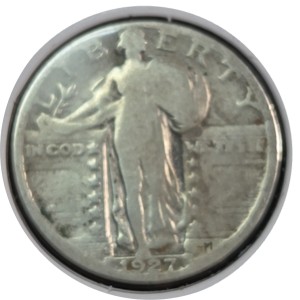 1927-S Standing Liberty Quarter AG3
