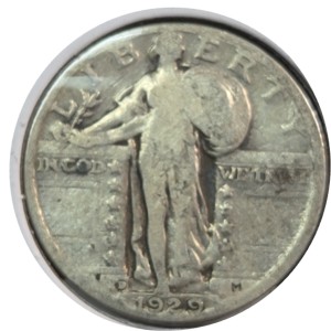 1929-D Standing Liberty Quarter G4 — photo 1