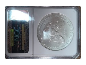 2007-W American Silver Eagle, Burnished MS68 — photo 2