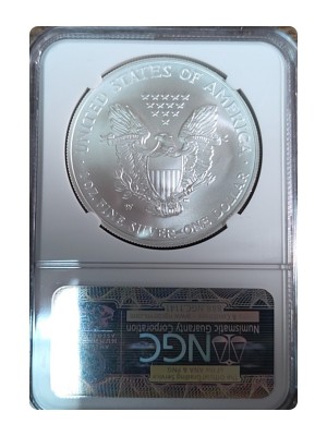2007-W American Silver Eagle, Burnished MS70 — photo 2