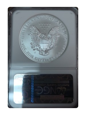 2008-W American Silver Eagle, Burnished MS69 — photo 2