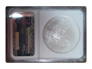 2008-W American Silver Eagle, Burnished MS70 — photo 2