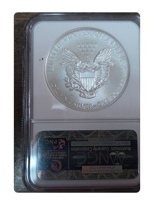 2008-W American Silver Eagle, Burnished MS70 — photo 2
