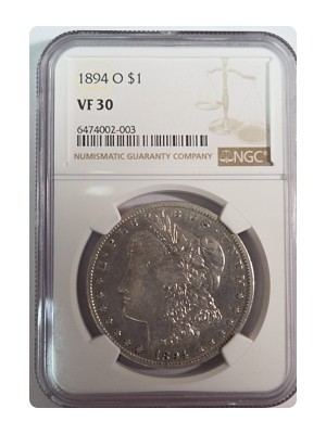 1894-O Morgan Dollar VF30 — photo 1