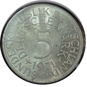 1971-D Germany 5 Mark