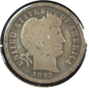 1892-O Barber Dime G4