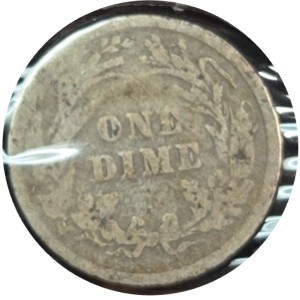 1897 Barber Dime AG3 — photo 2