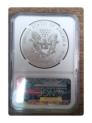 2011-P American Silver Eagle, Reverse Proof, 25th Anniversary PR69 — photo 2