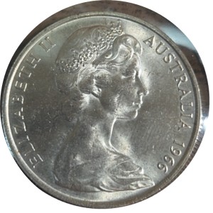 1966 Australia 50 cent coin — photo 2