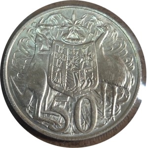 1966 Australia 50 cent coin