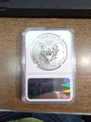 2012-S American Silver Eagle Reverse Proof (San Francisco Eagle Set) PF69 — photo 2