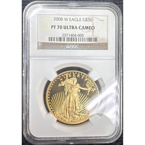 2008-W $50.00 Gold Eagle PR — photo 1
