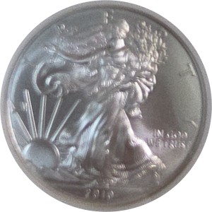 2010 American Silver Eagle MS70 — photo 2