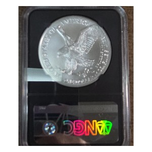 2021 American Silver Eagle, Type 2 First Day of Issue MS70 — photo 2
