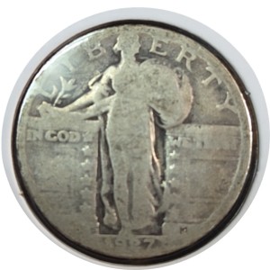 1927-S Standing Liberty Quarter AG3
