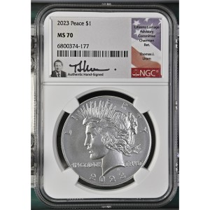 2023 Peace Dollar MS70 — photo 1