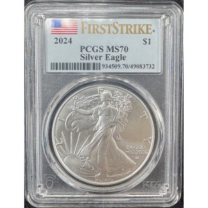 2024 American Silver Eagle MS70 — photo 1
