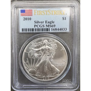 2010 American Silver Eagle MS69 — photo 1