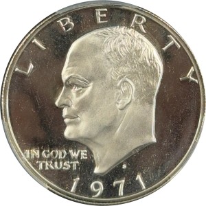 1971-S Eisenhower Dollar Silver PR69DCAM DCAM — photo 2