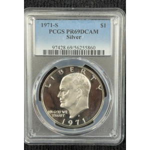 1971-S Eisenhower Dollar Silver PR69DCAM DCAM