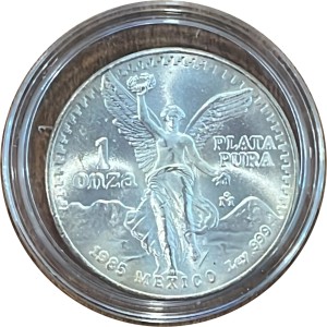 1985-MO Mexico Silver Libertad 1oz