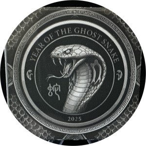 2025 Year of the Ghost Snake Proof 1 Ounce Silver Round — photo 1