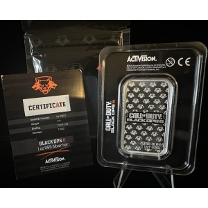 1oz Colorized Call of Duty®: Black Ops 6® Silver Bar (New w/ Assay) — photo 2