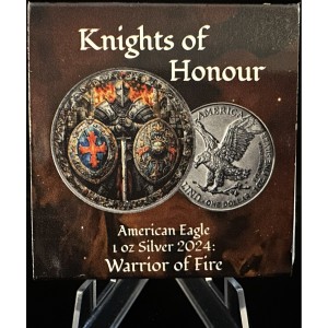2024 American Eagle Knights of Honor Warrior of Fire 1oz Silver Coin — photo 2