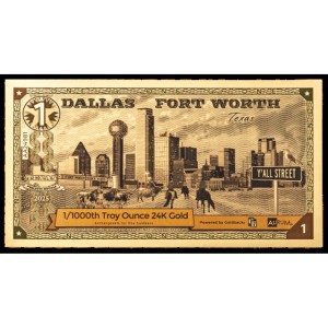 2025 1 Dallas Fort Worth Texas Goldback