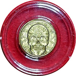 1/100 oz Gold Sugar Skull