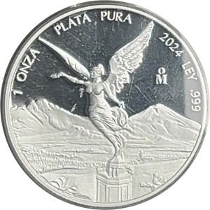 2024-MO Mexico Silver Libertad 1oz Proof DCAM PR70 — photo 2