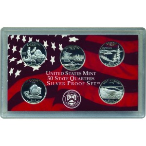 2005-S Silver Quarters Proof Set, 5 Coins PR Ungraded — photo 2