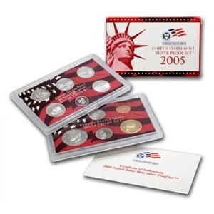 2005-S Silver Quarters Proof Set, 5 Coins PR Ungraded — photo 3