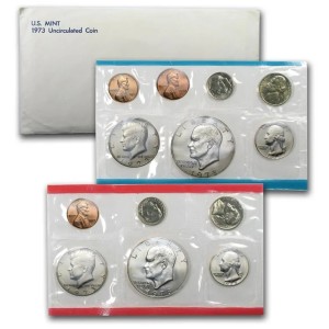 1973 Mint Set, 13 Coins