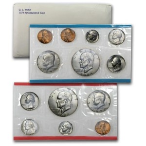 1974 Mint Set, 13 Coins